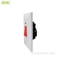 Conexiones e interruptores 45A DP Switch Blanco 250V